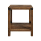 Mesa auxiliar con acento en X – Estilo rústico, 6 colores