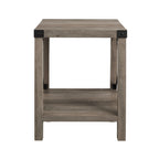 Mesa auxiliar con acento en X – Estilo rústico, 6 colores
