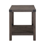 Mesa auxiliar con acento en X – Estilo rústico, 6 colores
