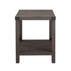 Mesa auxiliar con acento en X – Estilo rústico, 6 colores