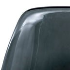 Silla de comedor auxiliar con carcasa de acrílico transparente/cristalino y patas metálicas tipo Eiffel, individual