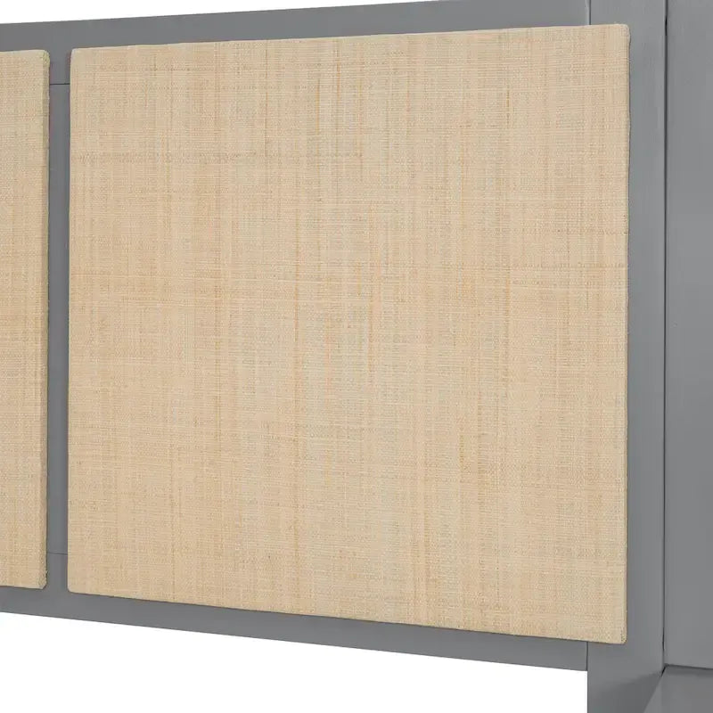 Cama Queen Gris con Mesitas de Noche y Lámparas de Cabecero, Compatible con 1
