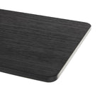 Mesa de consola negra mate con base de pedestal ovalada tallada – Requiere montaje de 1 persona
