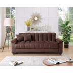 Sofá Cama Convertible de Terciopelo con Almacenamiento – 2 Plazas, Multicolor