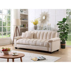 Sofá Cama Convertible de Terciopelo con Almacenamiento – 2 Plazas, Multicolor