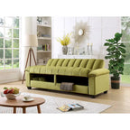 Sofá Cama Convertible de Terciopelo con Almacenamiento – 2 Plazas, Multicolor