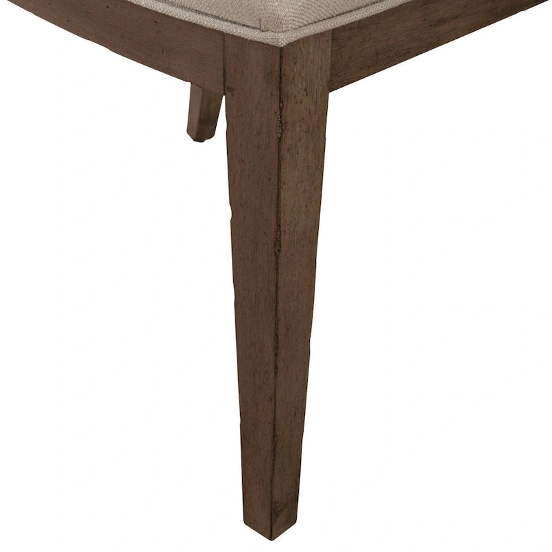 Silla auxiliar tapizada con respaldo capitoné en negro/gris topo, juego de 2