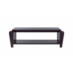 Mesa de centro contemporánea Cappuccino de 1 estante 55.5"