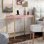 Escritorio de acero bicolor blanco/rosa/azul/oliva/azul Aruba con puerto USB – Individual