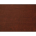 Mesa auxiliar rectangular Espresso / acabado natural – Patas cromadas, individual