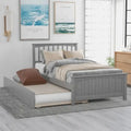 Cama Plataforma Doble Gris / Blanca con Cama Nido – Para 2 Personas