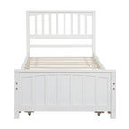 Cama Plataforma Doble Gris / Blanca con Cama Nido – Para 2 Personas