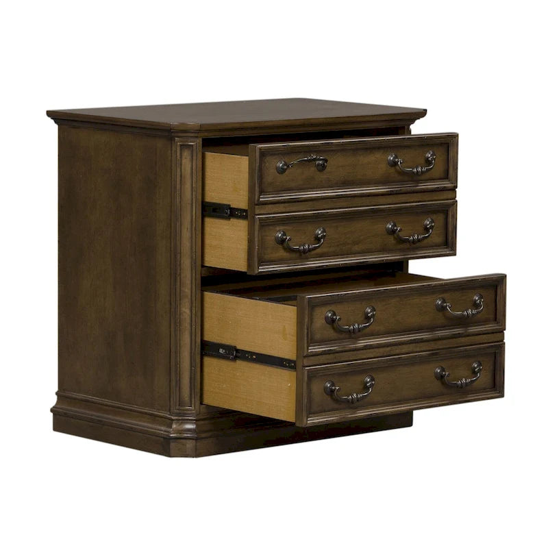 Archivador Lateral de 2 Cajones Antique Toffee – 1 Persona
