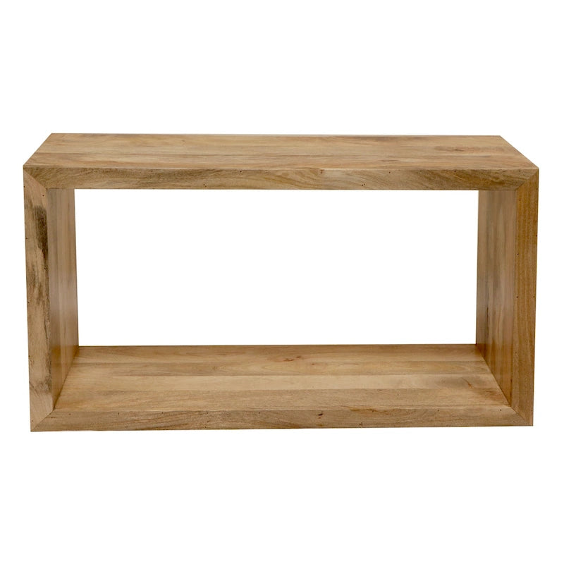 Mesa Consola Cubo Abierto Marrón, Estilo de 1 Estante