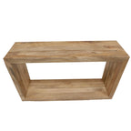 Mesa Consola Cubo Abierto Marrón, Estilo de 1 Estante