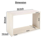 Mesa Consola Cubo Abierto Marrón, Estilo de 1 Estante