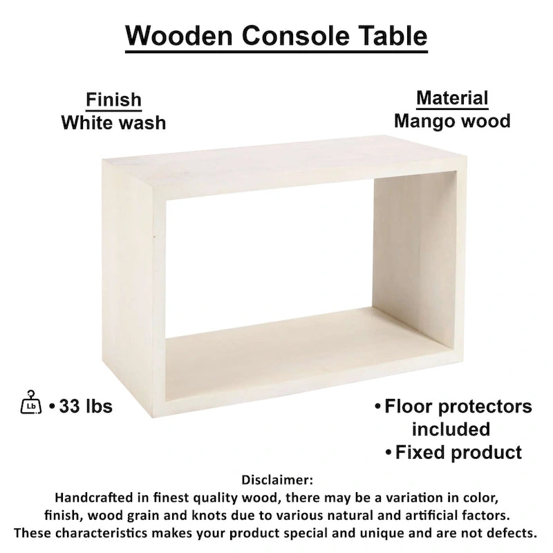Mesa Consola Cubo Abierto Marrón, Estilo de 1 Estante