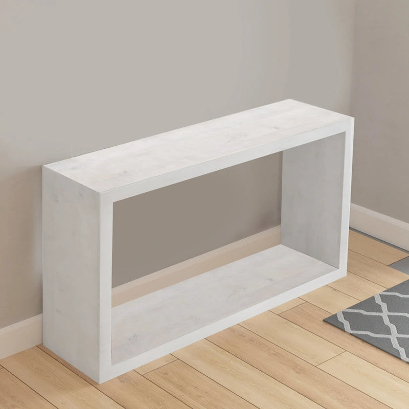 Mesa Consola Cubo Abierto Marrón, Estilo de 1 Estante