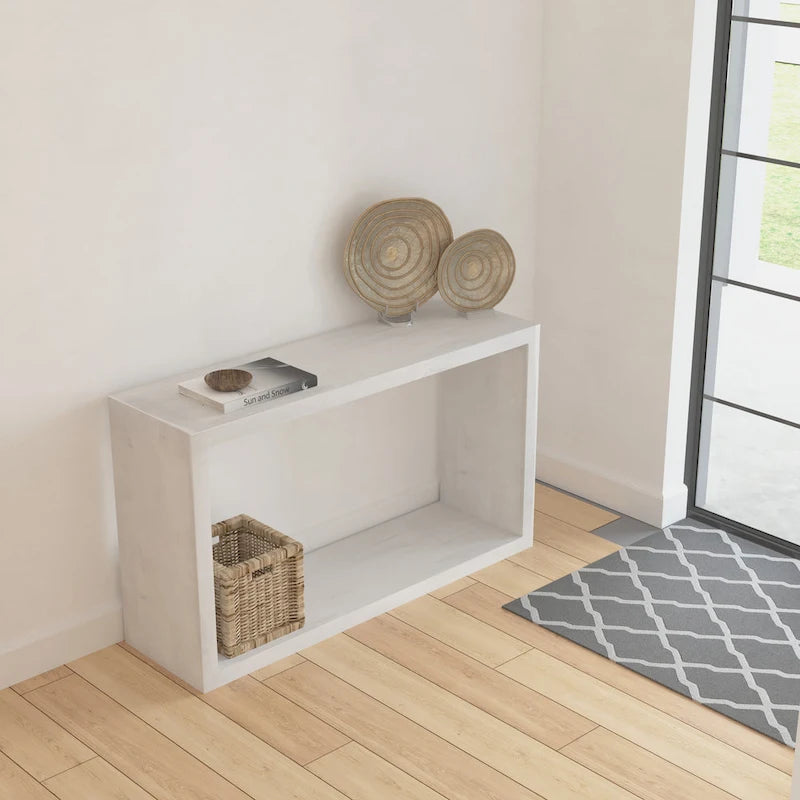 Mesa Consola Cubo Abierto Marrón, Estilo de 1 Estante
