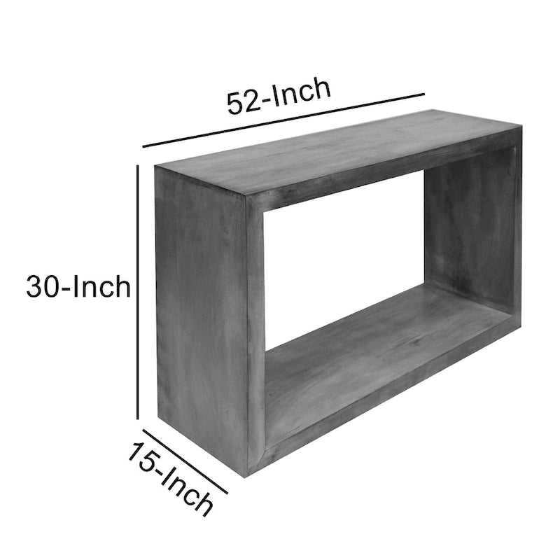 Mesa Consola Cubo Abierto Marrón, Estilo de 1 Estante