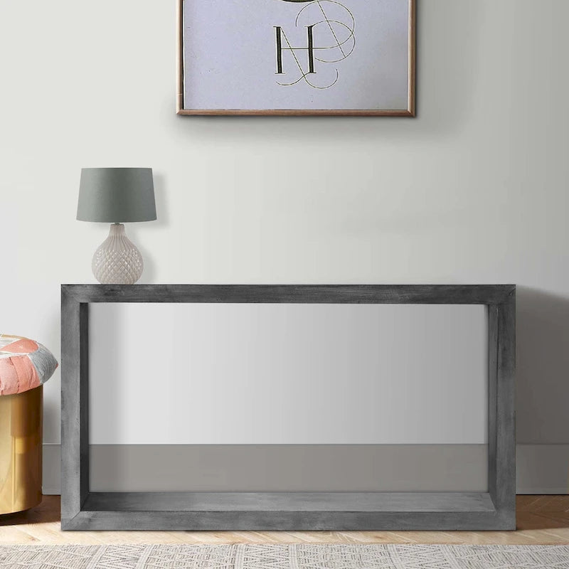 Mesa Consola Cubo Abierto Marrón, Estilo de 1 Estante