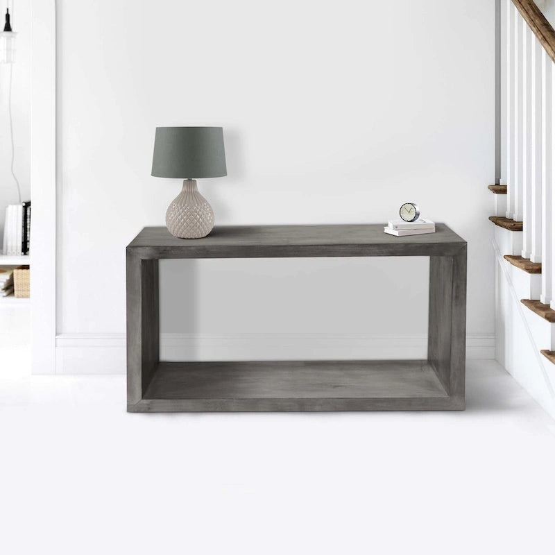 Mesa Consola Cubo Abierto Marrón, Estilo de 1 Estante