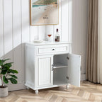 Aparador azul/blanco con 1 cajón y 2 puertas