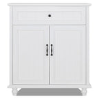 Aparador azul/blanco con 1 cajón y 2 puertas