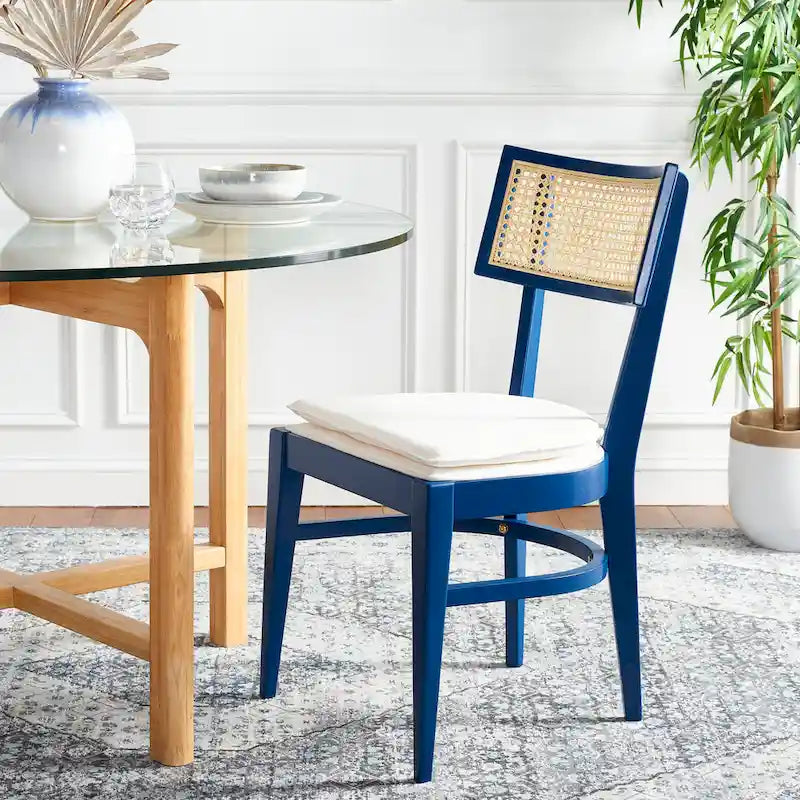 Silla de Comedor de Ratán (Negro / Natural / Azul Marino / Gris / Blanco) – Un Asiento