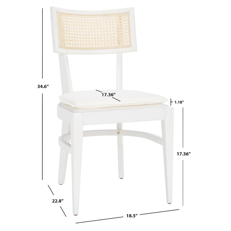 Silla de Comedor de Ratán (Negro / Natural / Azul Marino / Gris / Blanco) – Un Asiento