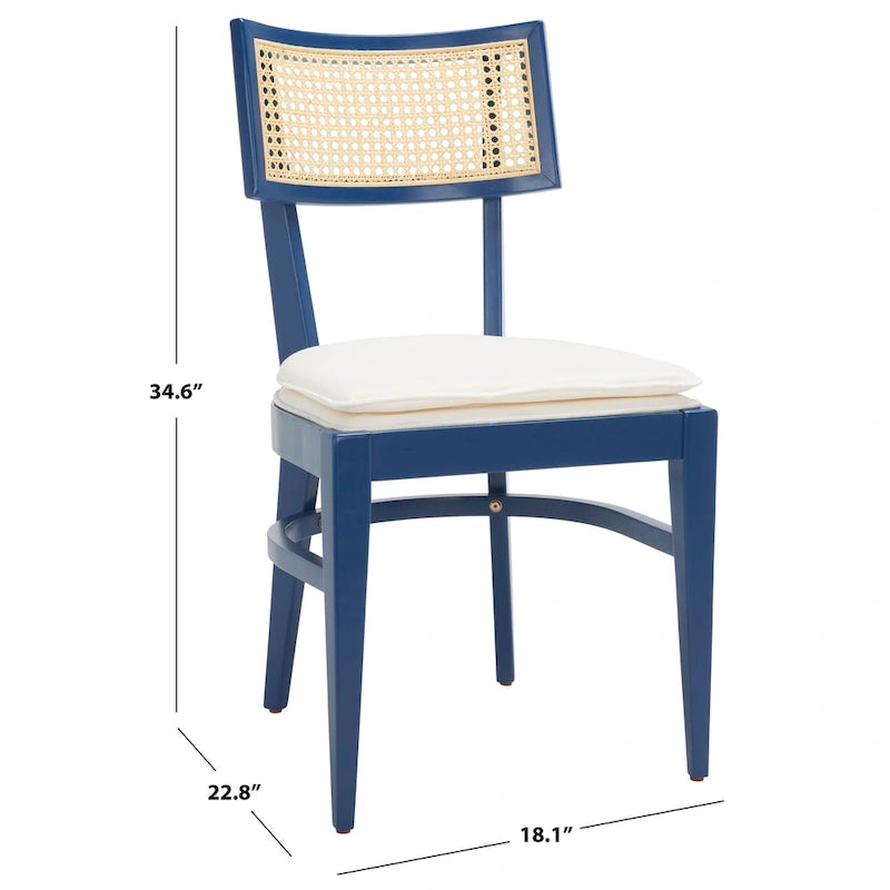 Silla de Comedor de Ratán (Negro / Natural / Azul Marino / Gris / Blanco) – Un Asiento