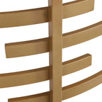 Mesa de centro con tablero de piedra sinterizada gris/dorada/plateada y estructura de metal, asientos para 1-2 personas