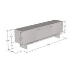 Mueble de TV con Chimenea Eléctrica de Nogal/Blanco y Nogal/Negro, Compatible con TVs de hasta 80"