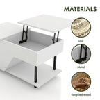Mesa de centro negra elevable con luz LED RGB, para 1 persona