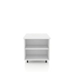 Mesa de centro negra elevable con luz LED RGB, para 1 persona