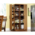 Armario de almacenamiento de 2 puertas Sienna Oak / Salt Oak