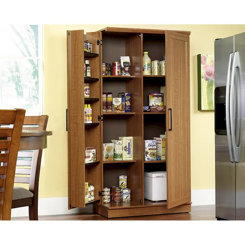 Armario de almacenamiento de 2 puertas Sienna Oak / Salt Oak