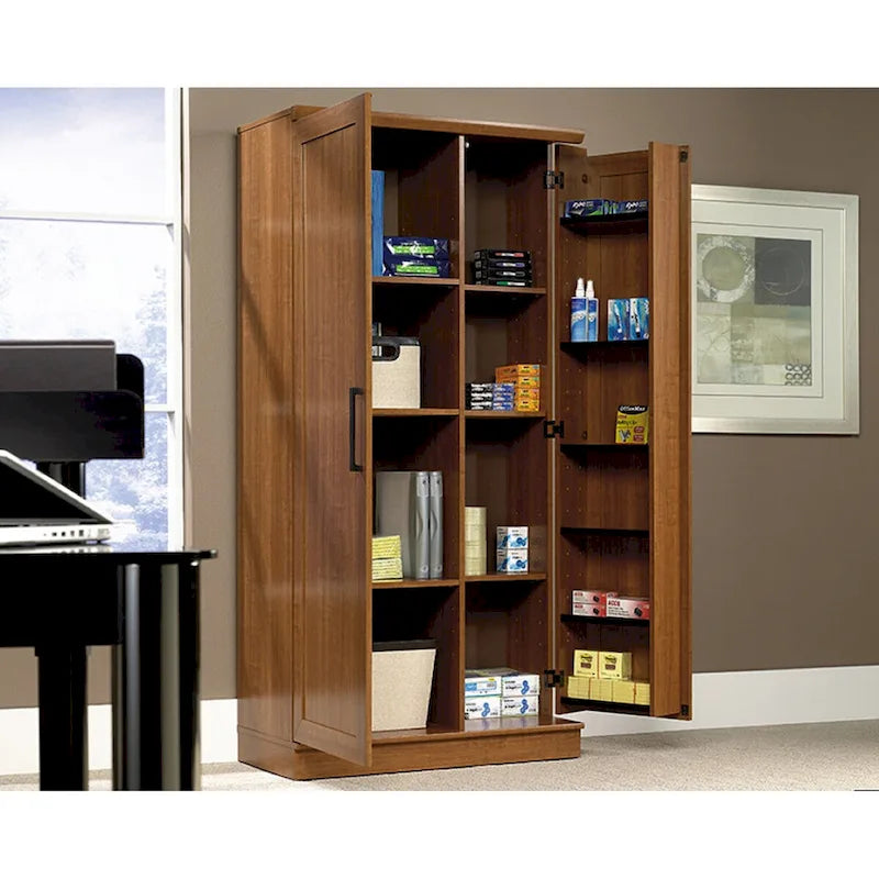 Armario de almacenamiento de 2 puertas Sienna Oak / Salt Oak