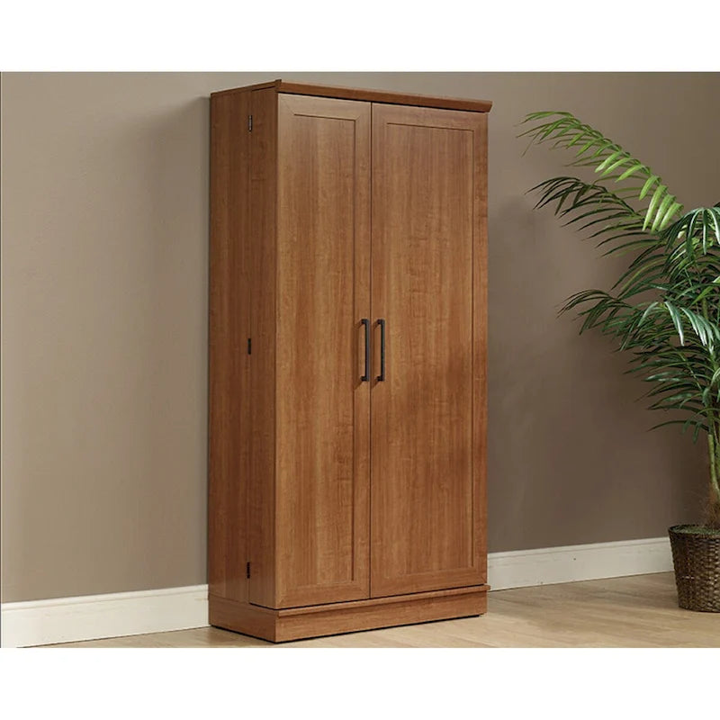 Armario de almacenamiento de 2 puertas Sienna Oak / Salt Oak
