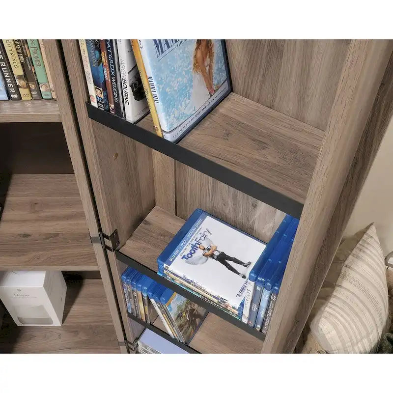 Armario de almacenamiento de 2 puertas Sienna Oak / Salt Oak