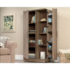 Armario de almacenamiento de 2 puertas Sienna Oak / Salt Oak
