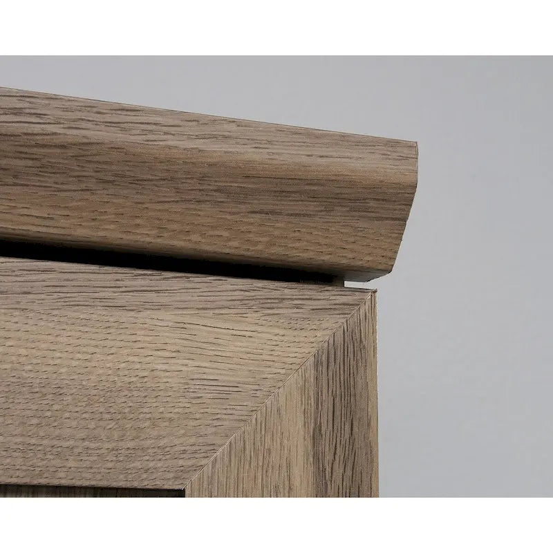 Armario de almacenamiento de 2 puertas Sienna Oak / Salt Oak
